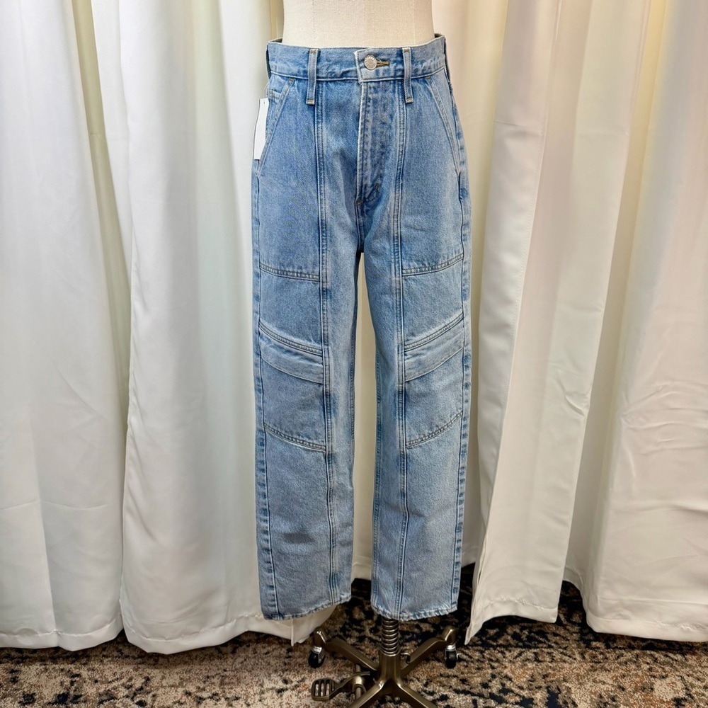 NWT AGOLDE ‘Cooper’ Cargo Jeans in “Rank” Wash Size 24